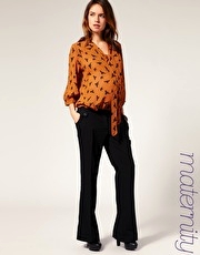 ASOS MATERNITY Tab Side Wide Leg Trousers