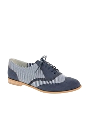 ASOS MISTER Striped Lace Up Brogue
