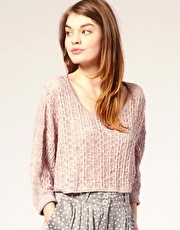 ASOS Open Weave Slouch Knitted Top