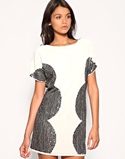 ASOS Oversized Sequin Shift Dress