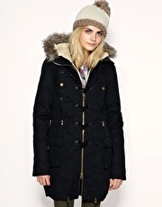 ASOS Parka With Detachable Faux Fur Lining