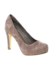 ASOS PEACHES Suede Platform Court Shoe