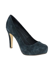ASOS PEACHES Suede Platform Court Shoes