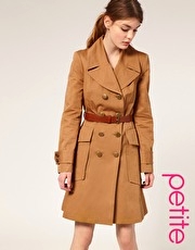ASOS PETITE '70s Belted Mac