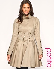 ASOS PETITE Button Corset Waist Mac