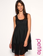 ASOS PETITE Chiffon Swing Panel Dress