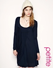 ASOS PETITE Drape Front Swing Dress