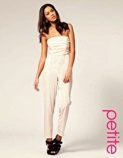 ASOS PETITE Embellished Pleated Bust Jumpsuit