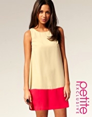 ASOS PETITE Exclusive Colourblock Shift Dress