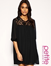 ASOS PETITE Exclusive Lace Smock Dress