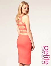 ASOS PETITE Exclusive Slash Back Midi Dress