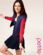 ASOS PETITE Jersey Varsity Jacket