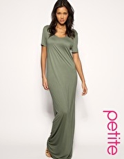 ASOS PETITE Lightweight Scoop Neck Maxi Dress