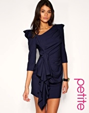 ASOS PETITE Premium Twist and Drape Dress