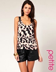 ASOS PETITE Printed Cross Back Cami