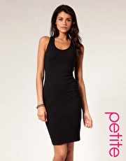 ASOS PETITE Racer Back Bodycon Dress Longer length