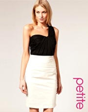ASOS PETITE SALON One Shoulder Cocktail Dress