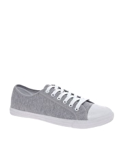 ASOS Plain Toe Cap Plimsolls - 6