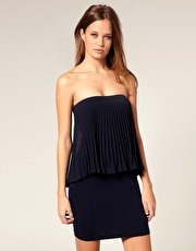ASOS Pleated Bandeau Dress