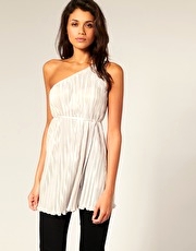 ASOS Pleated One Shoulder Top