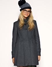 ASOS Pleated Swing Coat
