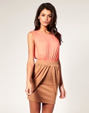 ASOS Ponte Origami Skirt Dress
