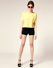 ASOS Ponti High Waist Matelot Short