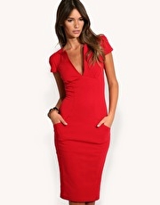 ASOS Ponti-Roma Tailored Pencil Dress