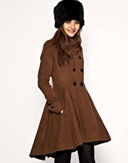 ASOS Premium Dip Back Coat