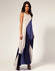 ASOS PREMIUM Parachute Panelled Maxi Dress
