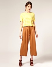ASOS Premium Tailored High Waist Cropped Trousers