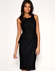 ASOS Premium Tailored Peplum Pencil Dress