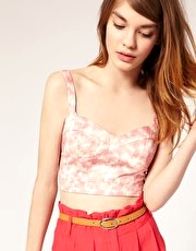 ASOS Printed Corselette Top