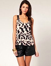 ASOS Printed Cross Back Cami