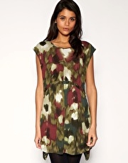 ASOS Printed Oversized Jersey Dress