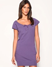 ASOS Raw Edge Washed Sweat Dress