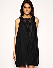 ASOS Rope Jewel Chiffon Drape Dress