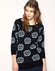 ASOS Rose Jacquard Jumper