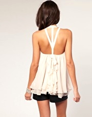 ASOS Ruffle Bow Back Camisole