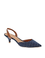 ASOS SAILOR Two Part Spot Print Court Shoe