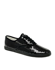 ASOS Sequin Plimsolls