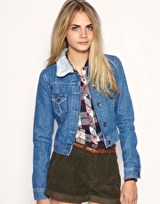 ASOS Shearling Denim Jacket