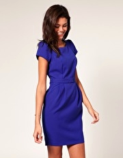 ASOS Short Sleeve Belted Pencil Dress
