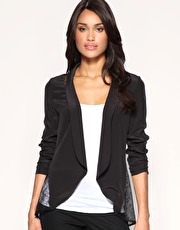 ASOS Silk and Lace Mix Blazer