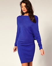 ASOS Slash Neck Knitted Dress