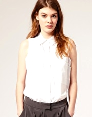 ASOS Sleeveless Boyfriend Shirt