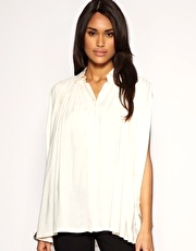 ASOS Sleeveless Draped Oversized Shirt