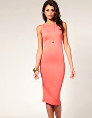 ASOS Sleeveless Midi Length Bodycon Dress
