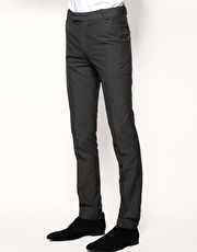 ASOS Slim Fit Charcoal Trousers