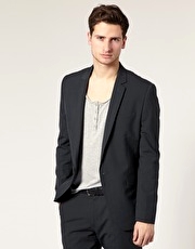 ASOS Slim Fit Dark Charcoal Jacket